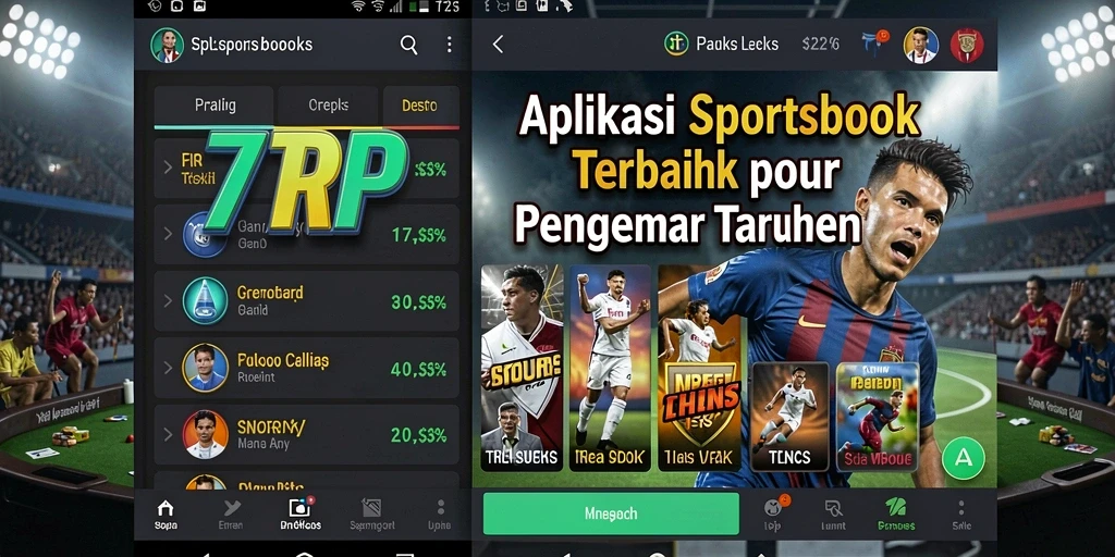 Screenshot utama 77RP menampilkan aktivitas taruhan olahraga.