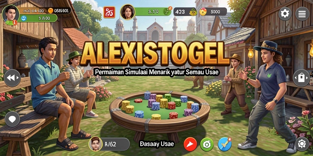 Gameplay menarik dalam ALEXISTOGEL yang menampilkan simulasi kehidupan nyata.