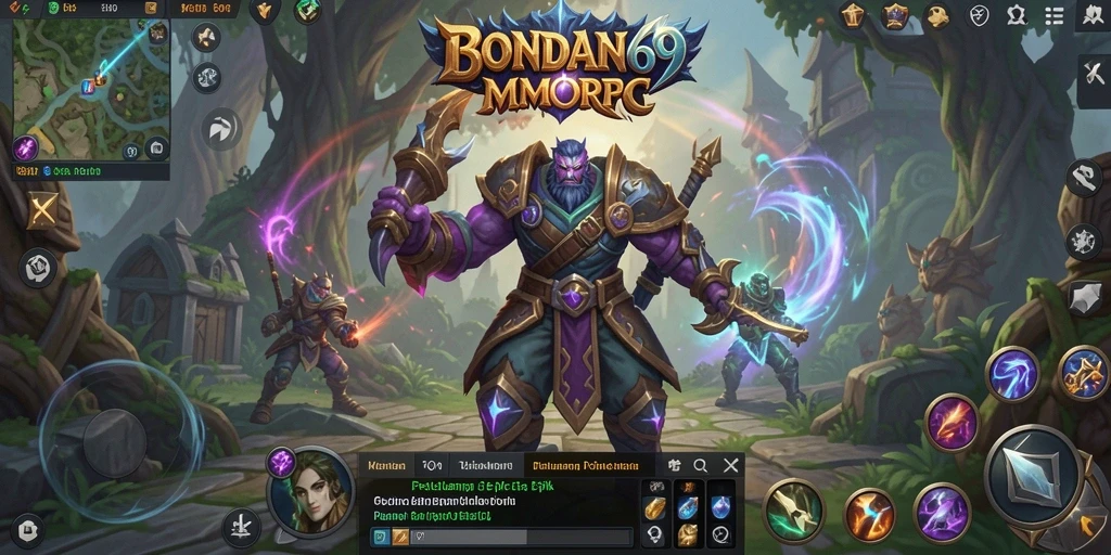 Tangkapan layar permainan BONDAN69 yang menampilkan aksi menarik dalam dunia MMORPG.