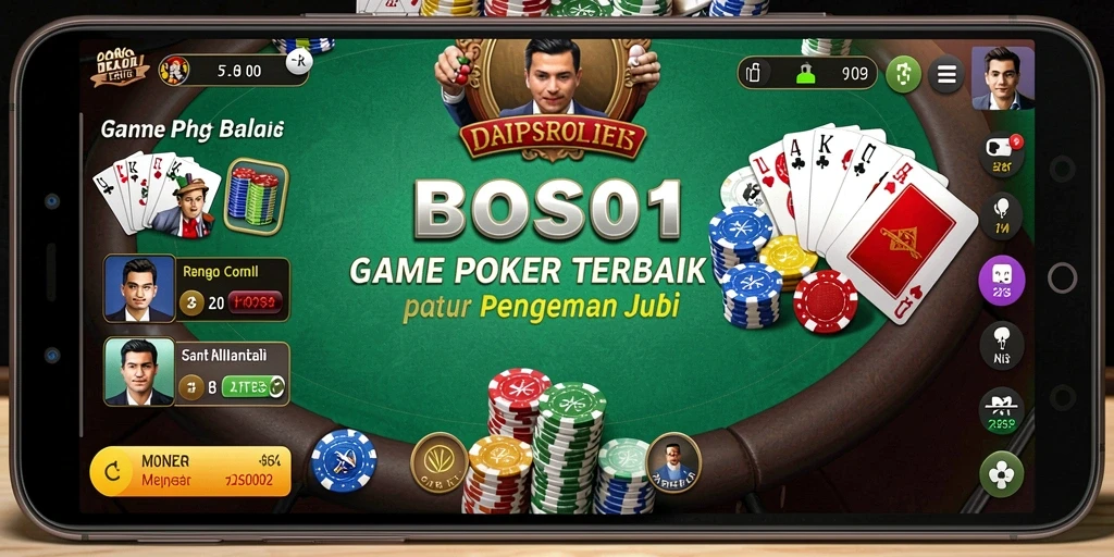Tampilan screenshot dari gameplay Poker yang seru dan mendebarkan.