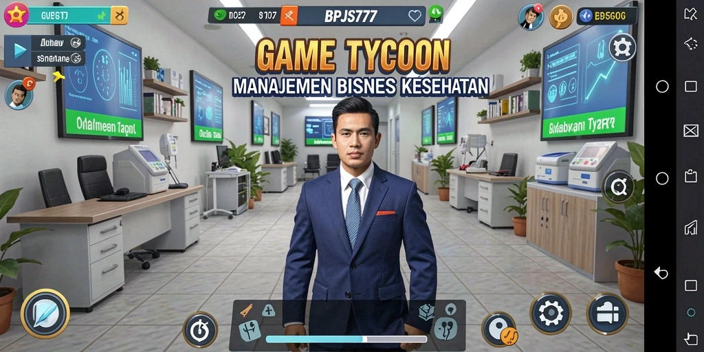 Screenshot gameplay BPJS777 menampilkan manajemen bisnis kesehatan yang menantang.