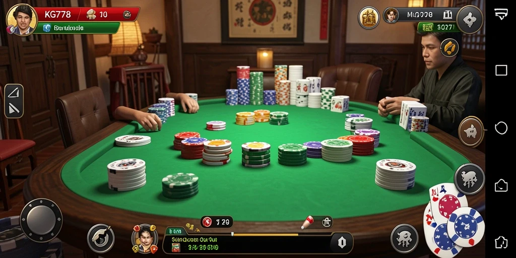 Screenshot KG778 menampilkan gameplay QiuQiu yang menarik.