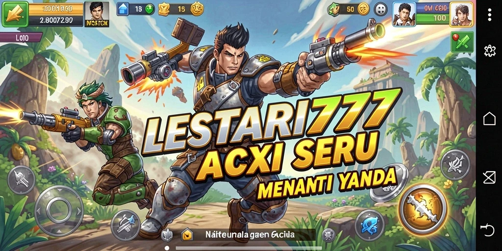 Tampilan seru dari gameplay LESTARI777 dengan aksi mendebarkan.