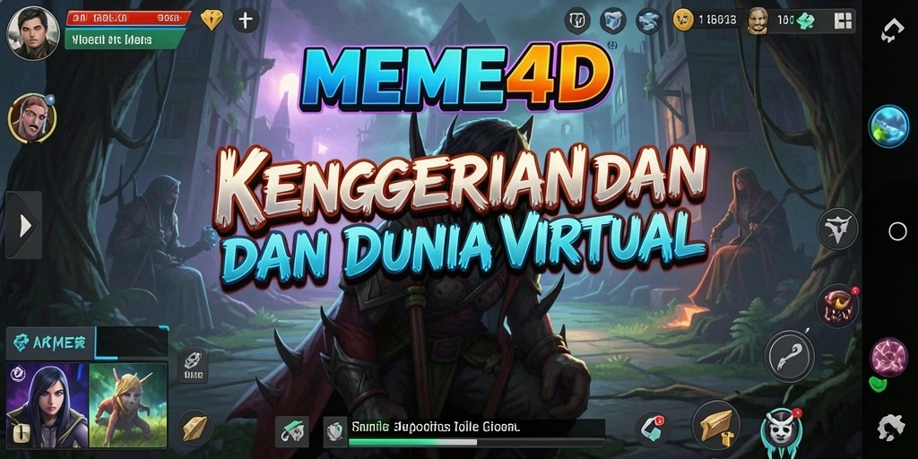Tampilan gameplay MEME4D yang mencekam dan penuh ketegangan.