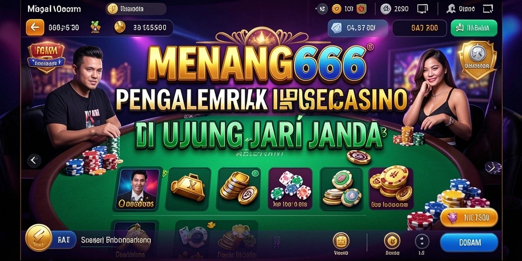 Tangkapan layar permainan MENANG666 menampilkan dealer langsung dan suasana kasino yang mendebarkan.
