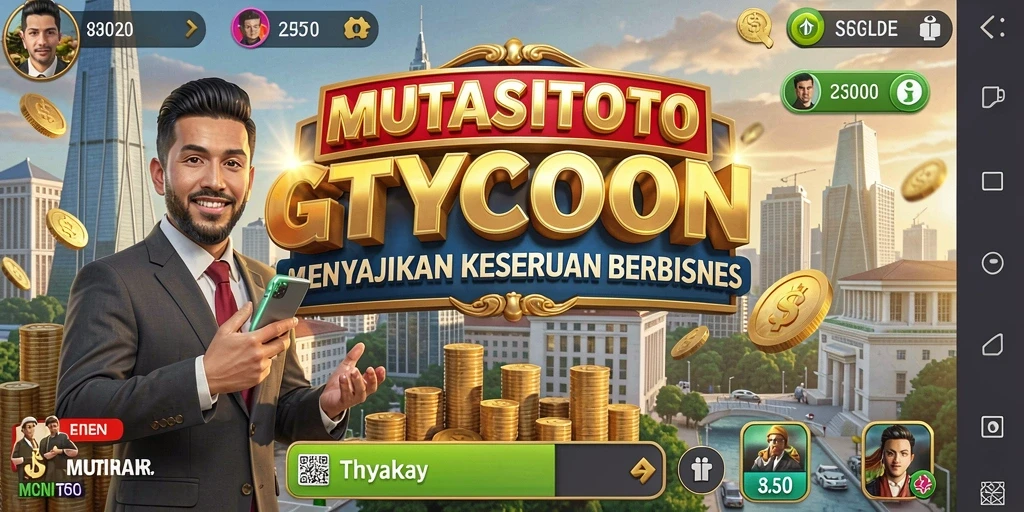 Screenshot gameplay MUTASITOTO dengan fitur Tycoon yang mendebarkan.